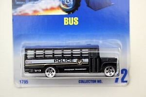 Hot Wheels Regular Series Police "Bus" MOC 1991 Mattel Die-Cast