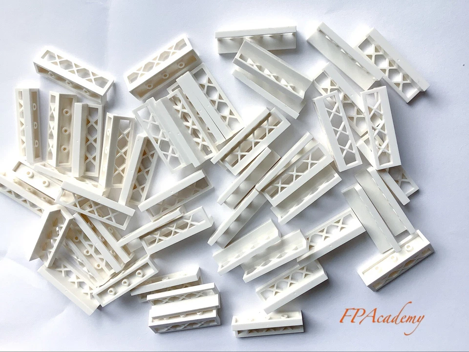 50 штук новый LEGO белый забор решетка 1 x 4 x 1 (3633) сад город - Изображение 1 из 1