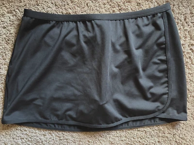 TYR Skort Tennis Skirt or Swim Suit Durafast Black  Size 12 - Image 1 of 2