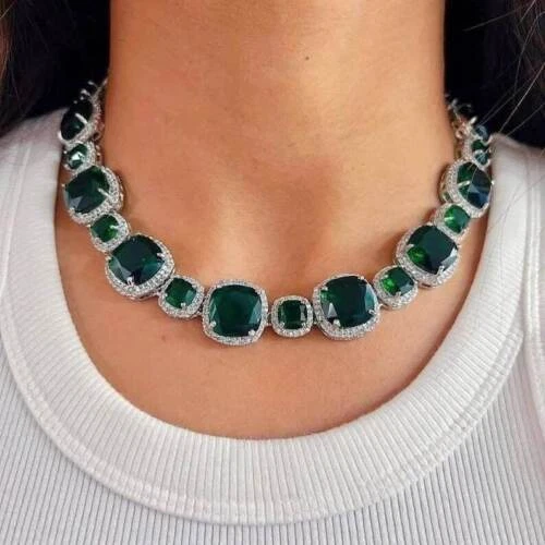 Juego de collar largo GC AD circonita cúbica/juego de diamantes/joyería sabyasachi/joyería nupcial/india Foto 1 de 1