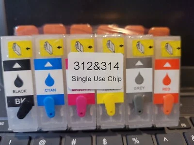 Ink Cartridge For  T312xl T314xl sublimation or dtf With SINGLE USE CHIP - Image 1 of 2
