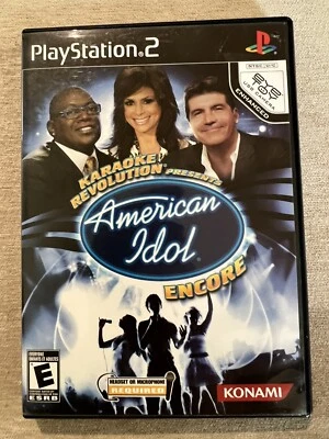 PS2 PlayStation 2 American Idol Encore Karaoke Revolution KONAMI Clasificado E Foto 1 de 4