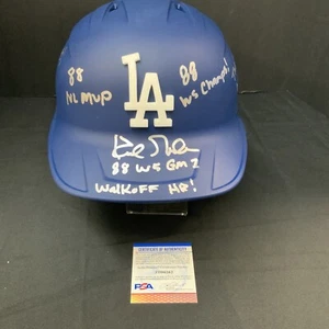 KIRK GIBSON SIGNED DODGERS FULL SIZE HELMET 88 WS CHAMPS, NL MVP' PSA 3T04262 - Picture 1 of 8