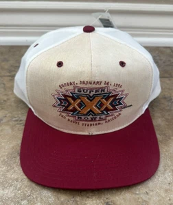 Casquette snap back vintage football NFL SUPER BOWL XXX 1996 SUN DEVIL STADIUM - Photo 1/7