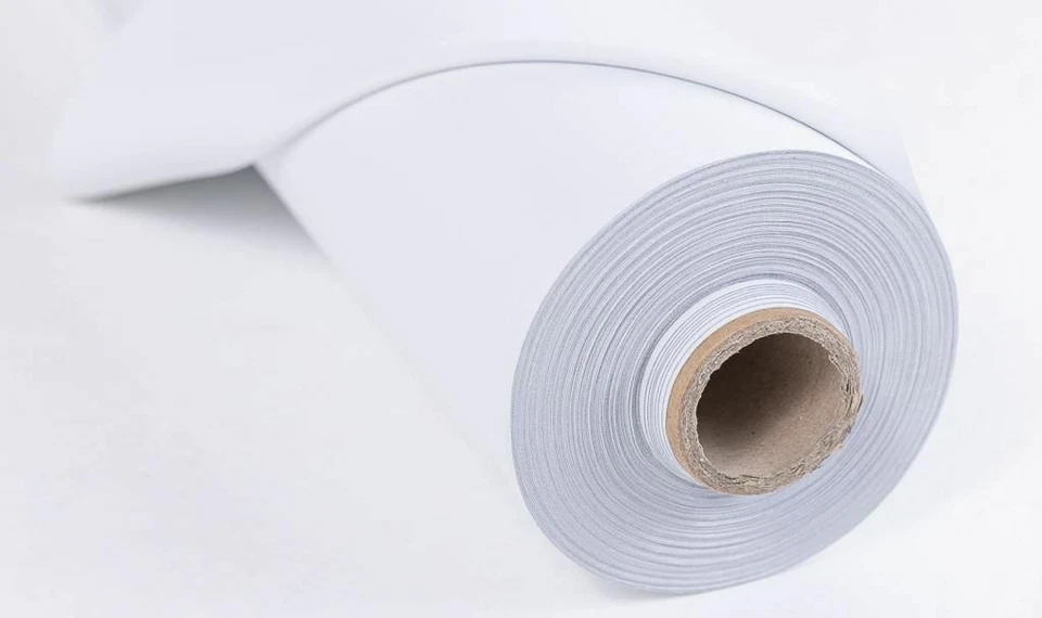White 3 Pass Blackout Lining 100% Thermal Curtain Lining Fabric, Made n England - Image 1 of 1