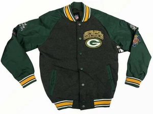 Green Bay Packers 4X Super Bowl Champions Home Team Varsity Jacket - Picture 1 of 7