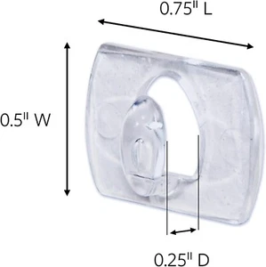 Command Decorating Clips, Clear, 40-Clip Pack - Picture 1 of 4