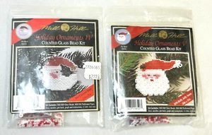 Mill Hill Santa Christmas Ornament Counted Glass Bead Kit Lot of 2            C1 - Picture 1 of 5