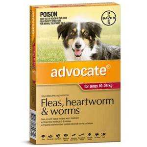 Advocate Large Dog 10-25kg Red Spot On Flea Wormer Treatment 1 Pack - Picture 1 of 1