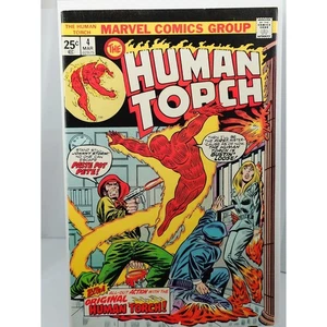 1975 Marvel, "The Human Torch" # 4, Paste Pot Pete, Sehr guter Erhaltungszustand 7,0 Vintage - Bild 1 von 2