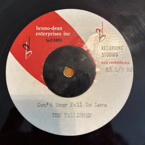 The Tallismen Talismen Don’t Ever Fall In Love US 7” 45 Garage Folk Rock Acetate - Foto 1 di 2