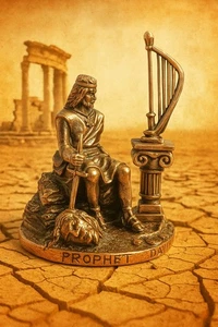 YOTA ROYAL Bronze Miniatur Figur 40mm - König David der Prophet Israels 40. - Bild 1 von 7