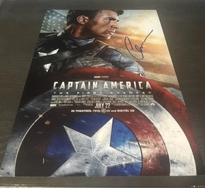 Chris Evans Captain America "Marvel" signed 11x17 Foto Poster Proof w/COA - Bild 1 von 5