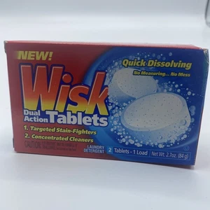 Tabletas de doble acción Wisk detergente para ropa vintage descontinuado 2 - Imagen 1 de 4