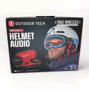 Outdoor Tech Chips Ultra 2.0 True Wireless Snow Audio Helmet Black Brand New - Picture 1 of 9