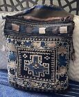 Antique Early 1900s Afghan Throw Rug Pillow Persian LRG