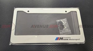 BMW Motorsport M License Plate Frame M2 M3 M5 M6 M8 340i 440i 540i 550i X3 X5 X7 - Picture 1 of 12