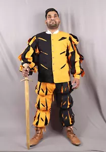 Renfair Herren Outfit, Landsknecht Kostüm mit Negligee, Renaissance Kleid für Herren - Bild 1 von 13