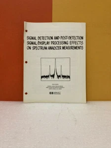 HP Signal Detection & Processing Effects On Spectrum Analyzer Measurements Book - Picture 1 of 2