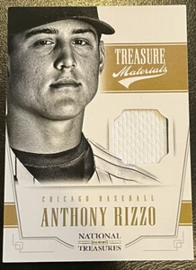 2012 Anthony Rizzo National Treasures RC 2-CLR Jersey Patch #d/99!! WS CHAMP!! - Picture 1 of 8