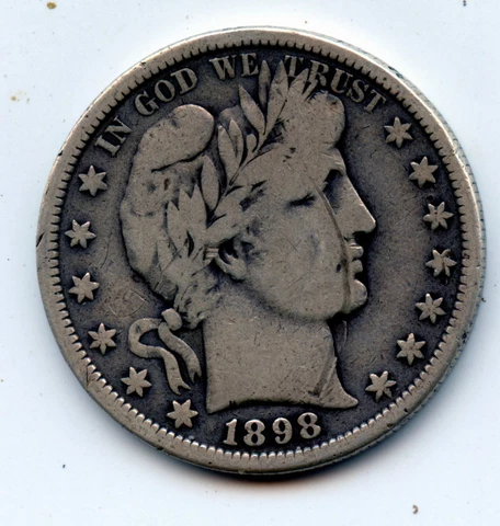1898-s Barber half (SEE PROMO) Cover