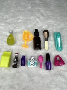 Mixed Lot 12 Dollhouse Minis Miniatures Coke Milk Purse Nail Polish Turkey Leg+ - Picture 1 of 11