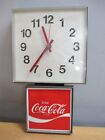 Horloge électrique vintage en plastique Coca-Cola Coca *fonctionne très bien*