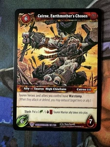 Juego de cartas coleccionables World of Warcraft Worldbreaker 167/270 Cairne, Earthmother’s Chosen - Imagen 1 de 2