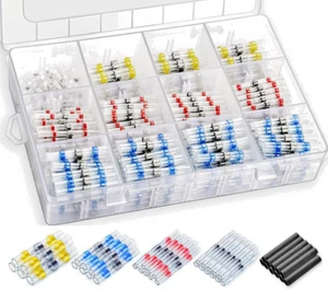 Lötverbinder Drahtdichtung Wärmeschrumpf 500 Box Kit Auto KFZ Elektrokabel - Bild 1 von 8