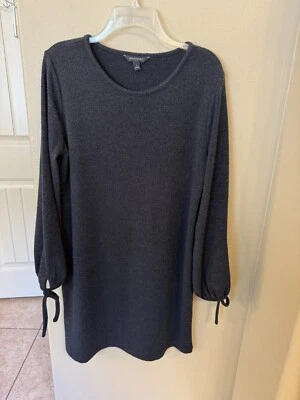 Vestido tejido negro manga corbata Banana Republic - Talla L Foto 1 de 4