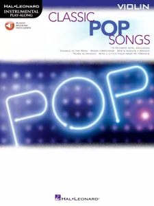 Classic Pop Songs Violin Instrumental Play Along 12 Hits! Book NEW! - Imagen 1 de 1