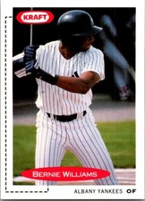 1991 Classic Best Kraft Albany-Colonie Yankees Bernie Williams  3