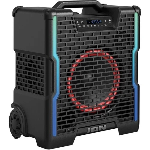 ION Audio Block Rocker Icon All-Terrain Portable Bluetooth Speaker with Lights