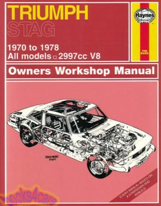 Manuale Di Servizio E Riparazione TRIUMPH STAG Haynes Chilton V8 - Foto 1 di 1