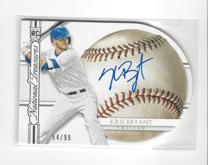 2015 National Treasures Baseball Die Cut #57 Kris Bryant RC AUTOGRAPH Cubs /99 