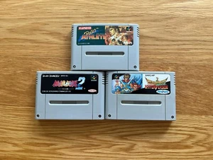 X3 Games! Ultimate Fighter, Fatal Fury 2, Power Athlete SFC SNES Super Famicom - Picture 1 of 24