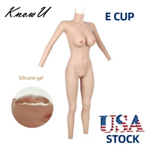 KnowU tuta corpo intero in silicone forme seno E Cup cosplay transgender stock USA - Foto 1 di 12