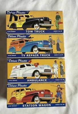 Lot Of 4 Never Out Of Box Dimestore  Dreams Deluxe Plastic Vintage Vehicles Look - Image 1 of 4