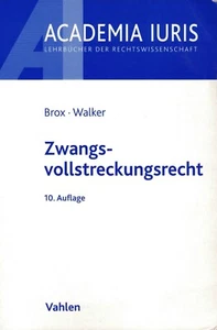 Brox / Walker: Zwangsvollstreckungsrecht, ISBN: 9783800644810 - Bild 1 von 6