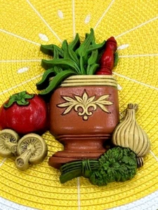 Vintage RETRO Syroco Homco Kitchen Wall Plaque Home Decor #7430 - Picture 1 of 7