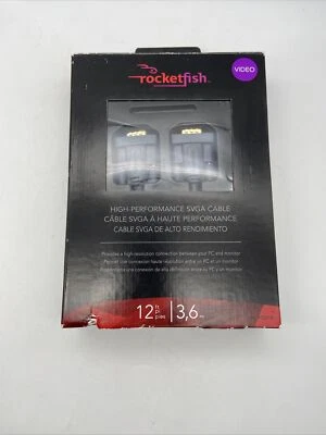 Rocketfish High Performance PC or Mac SVGA Video Cable RF-PCC115 12' Length GRAY - Image 1 of 4