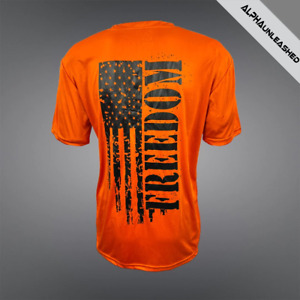 T-shirt HAUTE VISIBILITÉ orange sec coupe détressed liberté - Sécurité réfléchissante Te