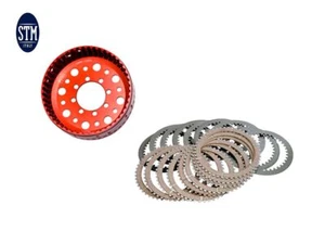 BELL KIT + DRY CLUTCH DISCS STM 40 TEETH FOR STM EVO GP CLUTCH - Picture 1 of 1