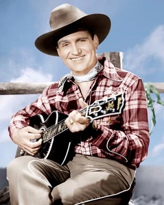 Gene Autry “Singing Cowboy” 8x10 Publicity Photo REPRINT Full Color - Picture 1 of 1