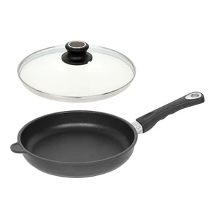 Lotus Sartén - Sartén Plano Ø 24cm, Suelo 18,5cm, Altura 5,1cm con Tapa - Imagen 1 de 4