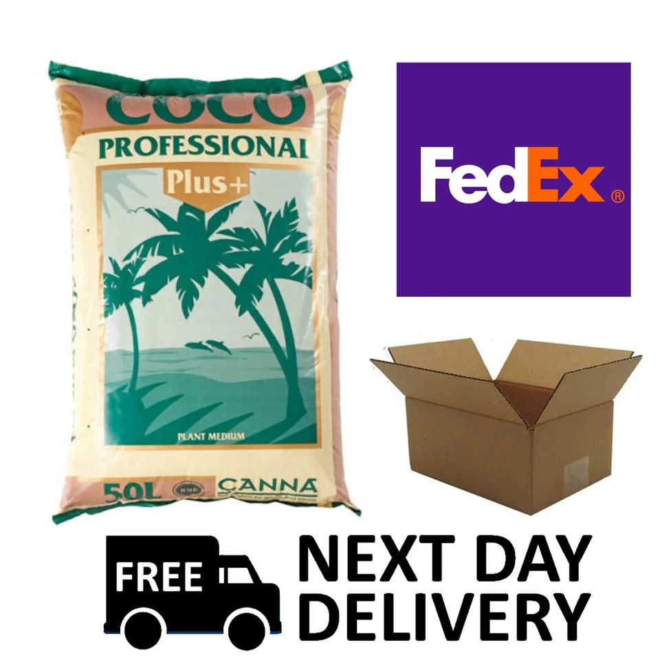 BOXED - CANNA COCO PROFESSIONAL PLUS HIGH GRADE COIR 50L  BEST QUALITY PRO COCO - Image 1 of 1