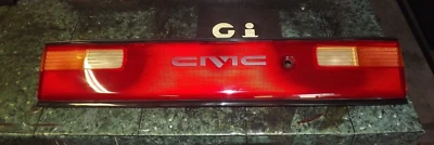 OEM 90-91 Honda Civic EF SH4 sedán luz trasera central panel adorno conjunto Foto 1 de 4