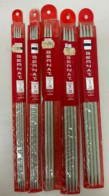 AGUJA DE TEJER ALUMINIO BERNAT 10" VINTAGE DE AERO  Foto 1 de 2