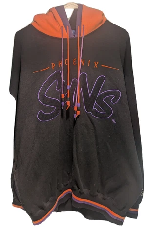 Vintage 90s Phoenix Suns NBA Starter Double Hood Hoodie Sweater Pockets XL Cover