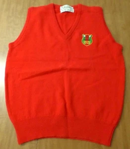 EBELTOFT logo Golf Club small sweater vest Glenmuir wool vtg Denmark shield OG - Picture 1 of 1
